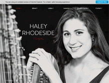 Tablet Screenshot of haleyharp.com